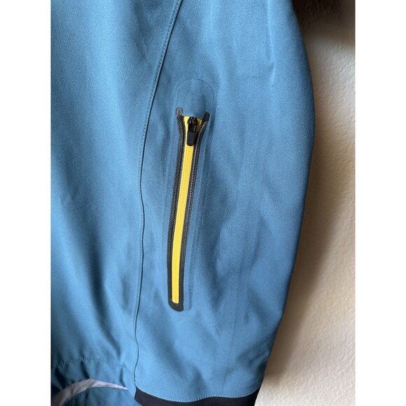 Footjoy Dryjoys Tour XP Blue/Yellow Golf Rain Jacket Alta Mesa Club Men’s Size L - Picture 3 of 9